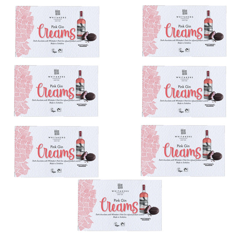 Whitakers Pink Gin Creams Chocolate Sweets 150g (7 & 14 Boxes)