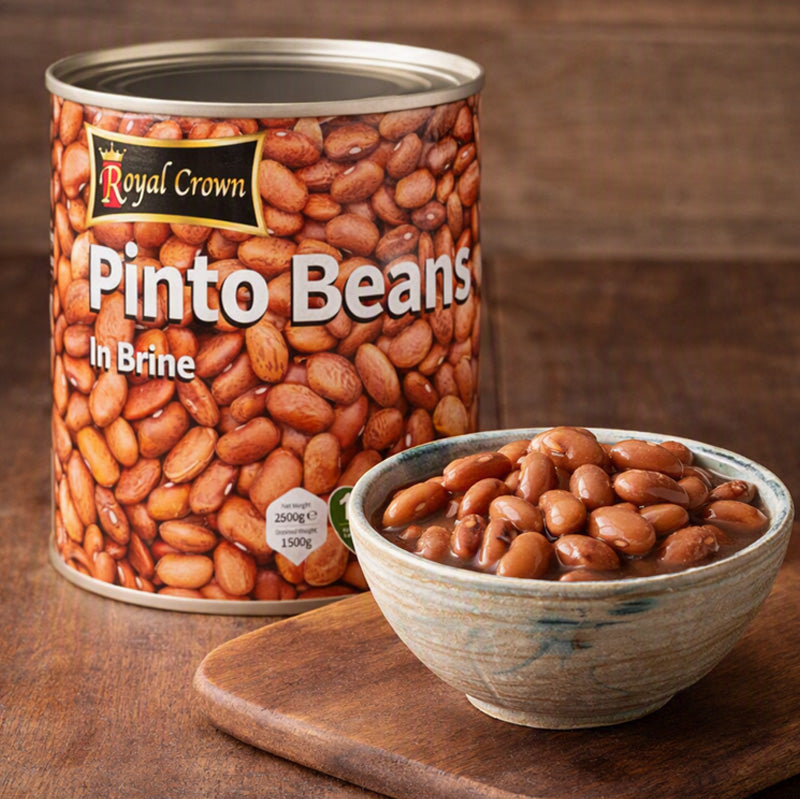 Royal Crown Pinto Beans in Brine 2500g Vegetarian Pinto Beans Bulk Pack (1, 3 & 6 Cans)