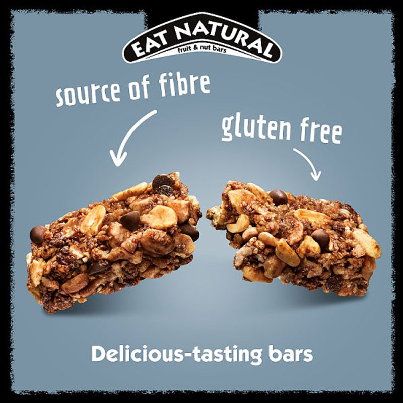 Eat Natural Protein Peanuts & Dark Chocolate Bars 40g x 12 Bars | Gluten Free
