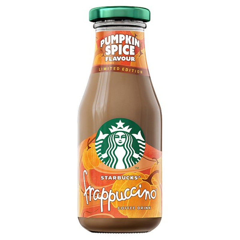Starbucks Frappuccino Pumpkin Spice Limited Edition Iced Coffee 250ml x 8 Glass bottles