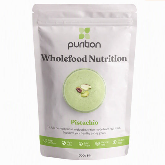 Purition Pistachio Wholefood Nutrition Powder 500g Vegetarian Meal Replacement