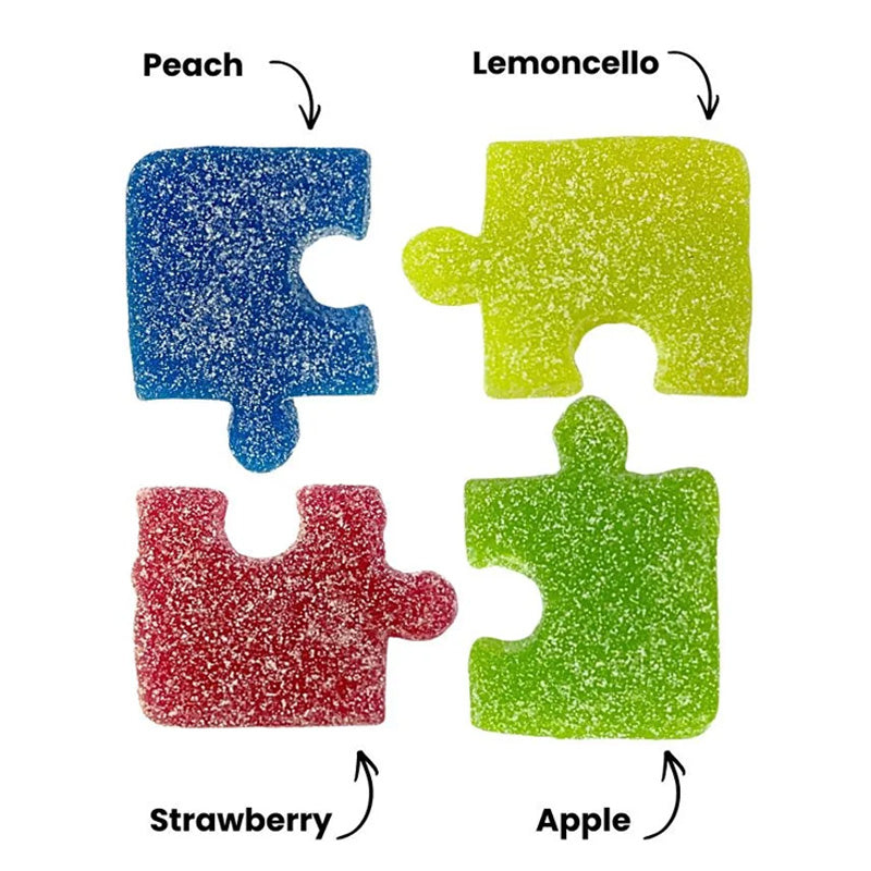 Candycrave Fizzy Puzzle Pieces 1kg - 3kg – Vegan Tangy Gummy Sweets