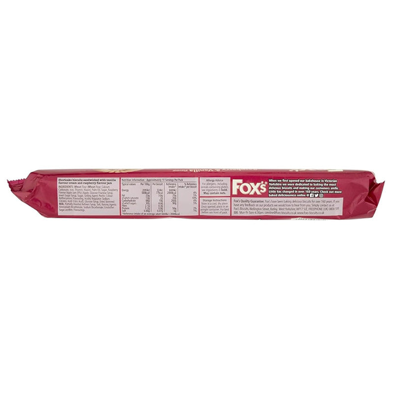Fox's Favourites Jam n Cream Raspberry Vanilla Biscuits 150g (Box of 15 Packs)