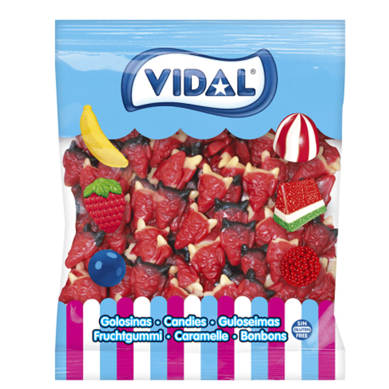 Vidal Spicy Devils Halloween Jelly Sweets (500g – 3kg) – Red Devil Shaped Sweets