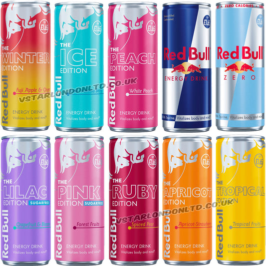 Red Bull Energy Drinks Random Mixed Pack (6 & 12 Cans)