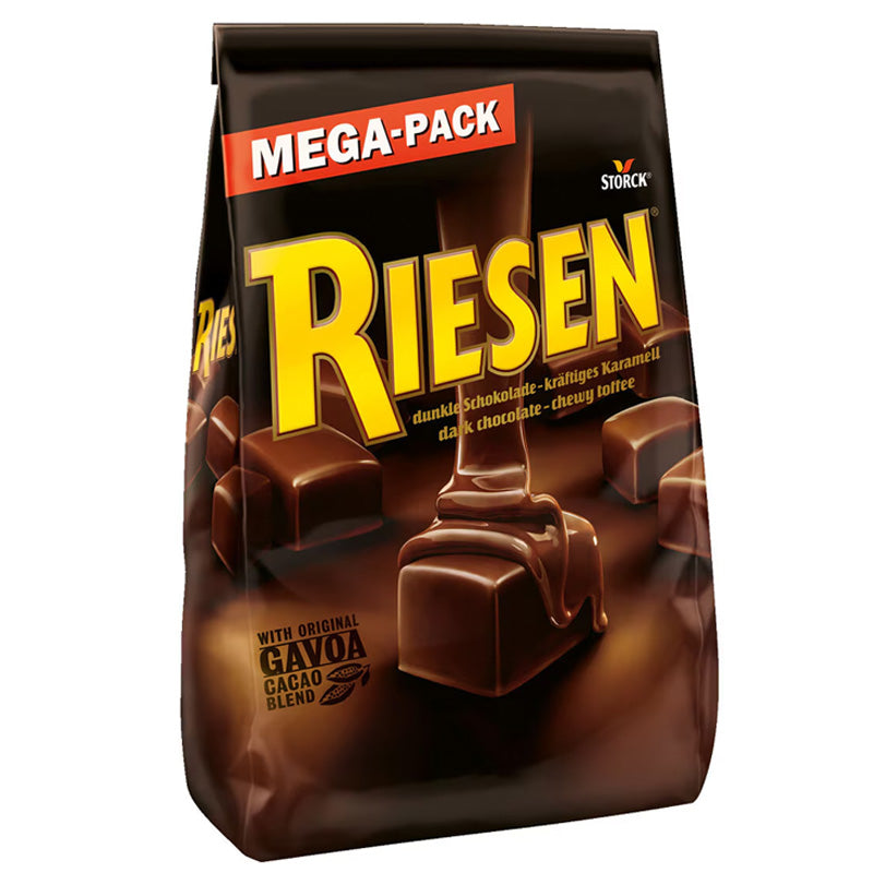 Riesen Dark Chocolate Toffee 900g Chewy Chocolate Covered Caramel Toffees 92 Pieces
