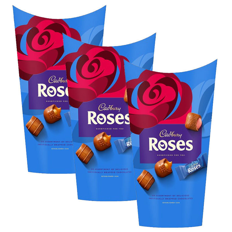 Cadbury Roses Chocolate Assortment Gifting Box 290g x 3 Boxes