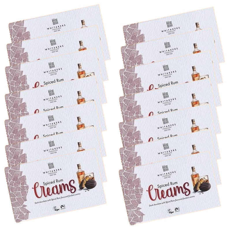 Whitakers Spiced Rum Creams 150g (7 & 14 Boxes) – Dark Chocolate