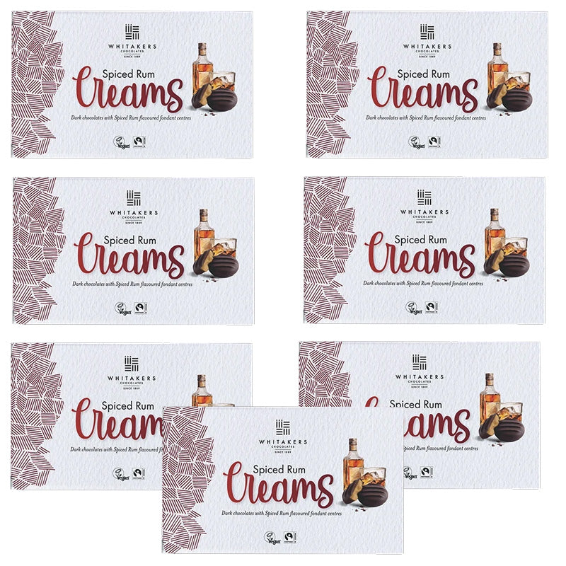 Whitakers Spiced Rum Creams 150g (7 & 14 Boxes) – Dark Chocolate