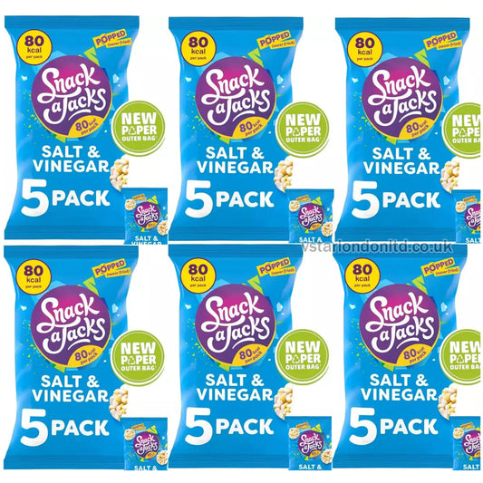 Snack a Jacks Multipack Rice Cake Crisps – 6 Packs(5 x 19g)