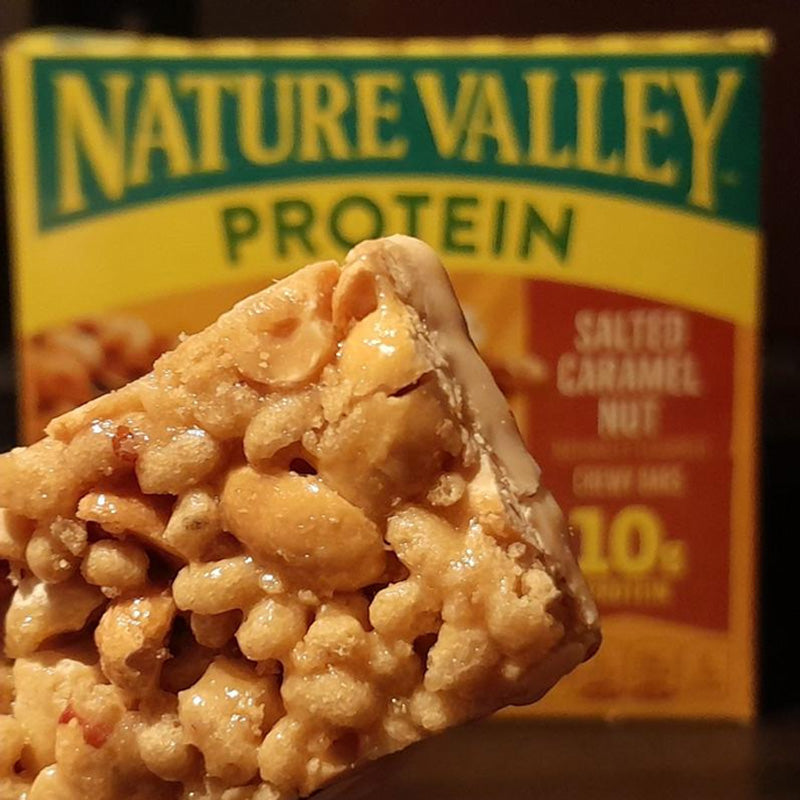 Nature Valley Protein Salted Caramel Nut 40g x 12 Bars | 10g Protein | Gluten Free PMP pack