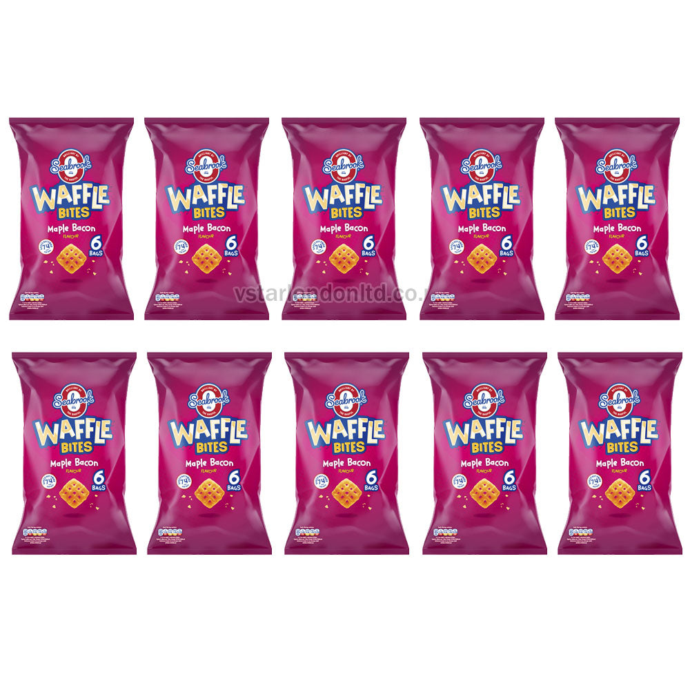 Seabrook Waffle Bites Multipack – 10 Packs (6 x 16g) – Assorted Flavours