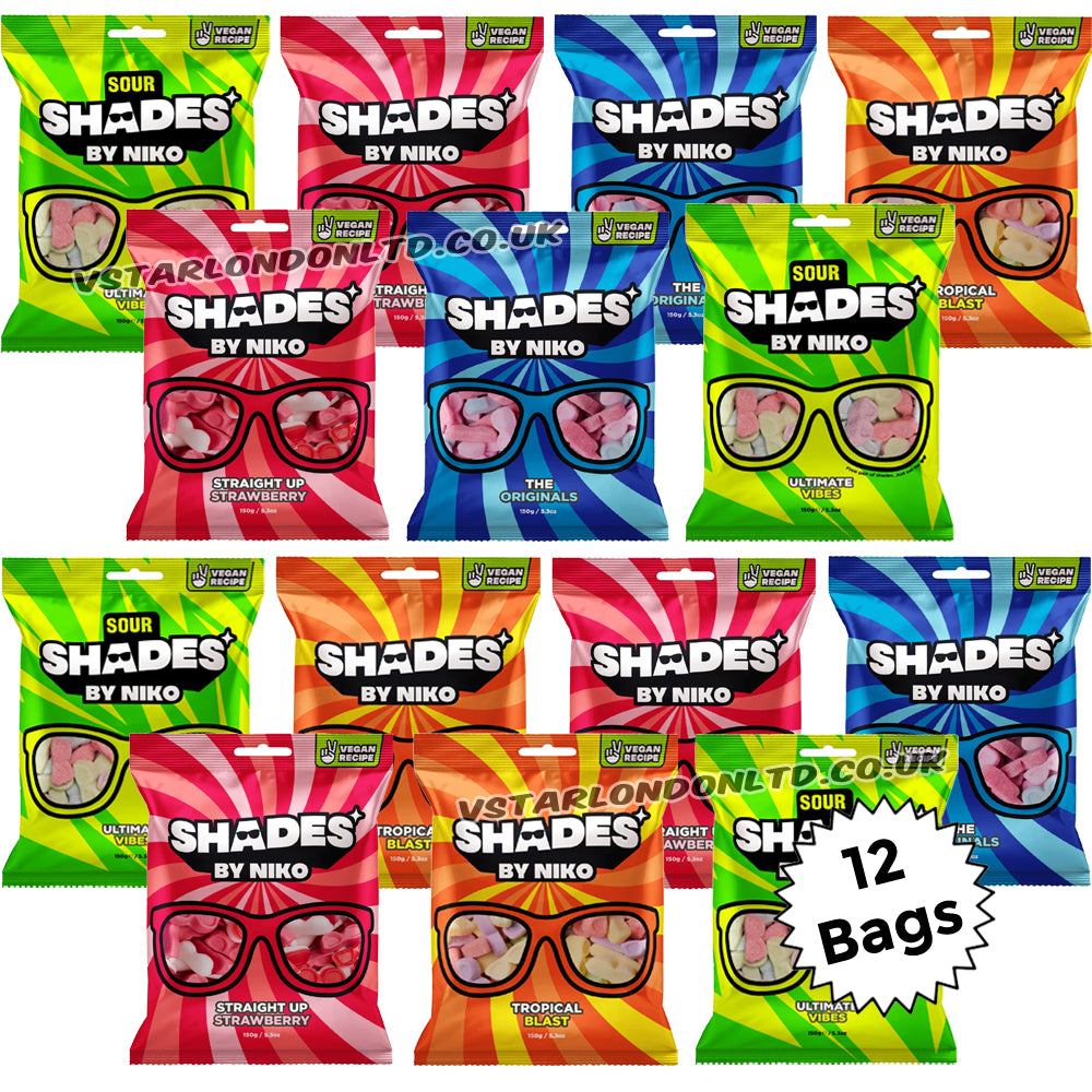 Shades by Niko Mixed Sweets Bags 150g (12 & 18 Bags)