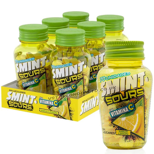 SMINT Sour Lemon Sugar Free Mints 49g 70 Pieces x 6 Bottles – Vitamin C