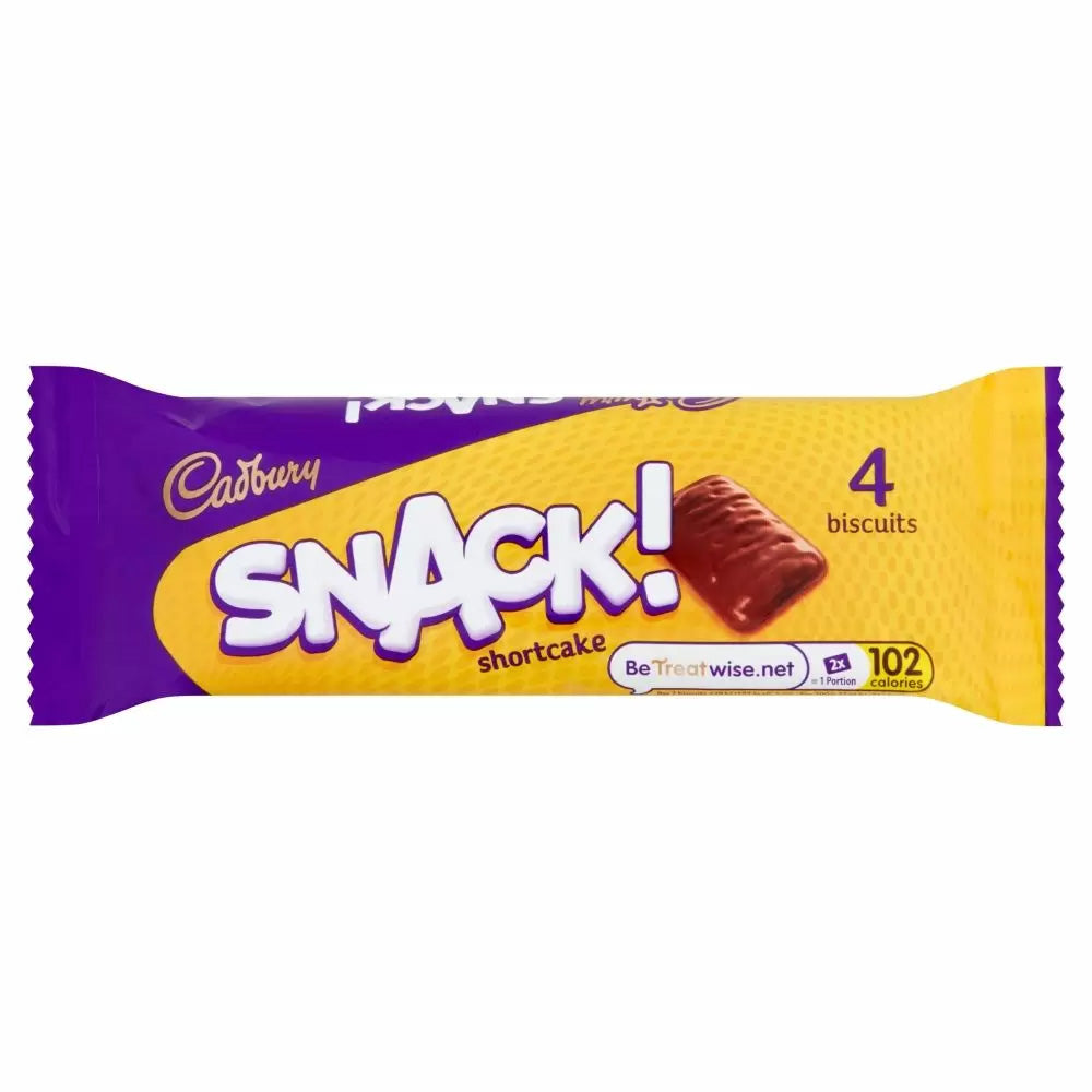 Cadbury Snack Shortcake Chocolate Biscuit 40g (Box Of 36)