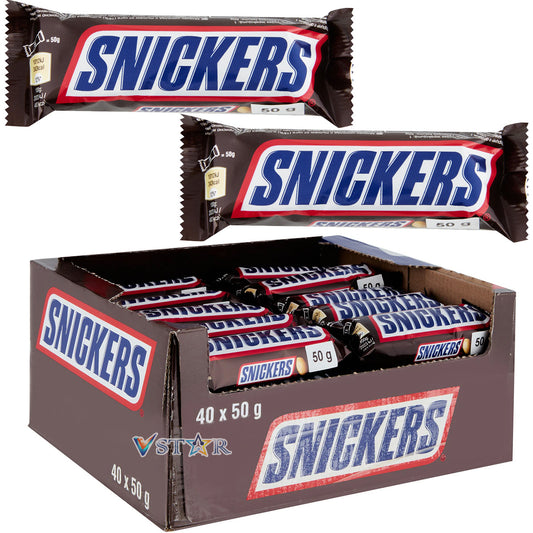 SNICKERS Chocolate BAR 40 x 50g Full Box