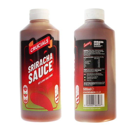 Crucials Sriracha Style Sauce 500ml – Smooth Sweet & Spicy Chilli Sauce