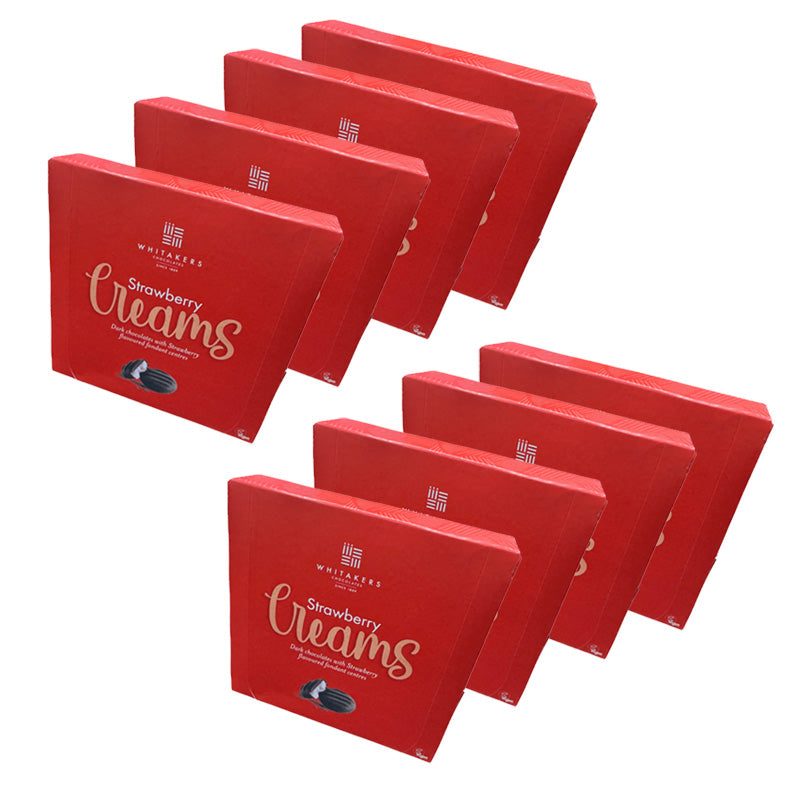 Whitakers Dark Chocolate Coffee Peppermint Orange Strawberry Creams 90g (Box of 8 & 16 Boxes)