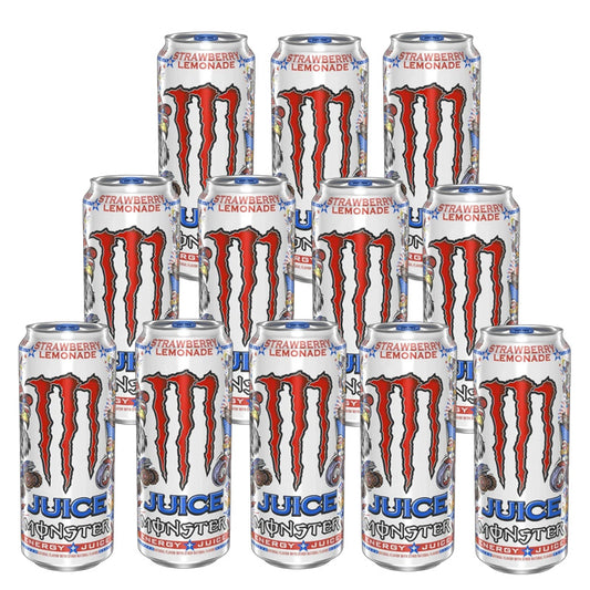 Monster Strawberry Lemonade Energy Drink 473ml – 12 & 24 Cans | Sports & Energy Drinks