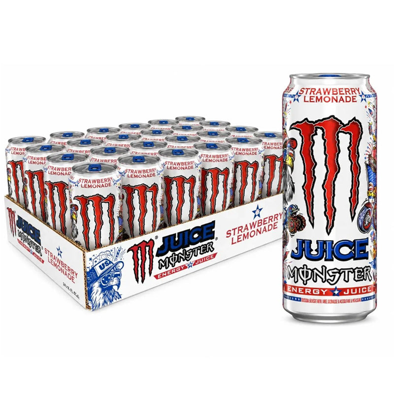 Monster Strawberry Lemonade Energy Drink 473ml – 12 & 24 Cans | Sports & Energy Drinks