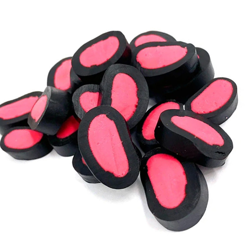 Finnish Liquorice Ovals 2kg Strawberry Banana Chocolate & Apple Flavoured Sweets