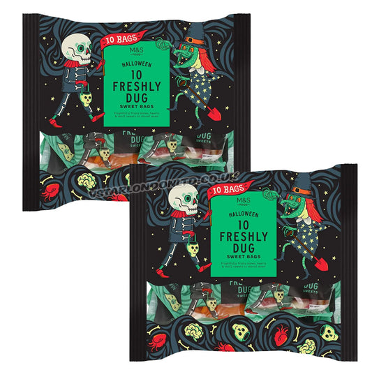 M&S Freaky Fruity Sweets 300g x 2 Packs – Halloween Bones Hearts & Skulls