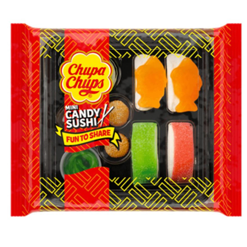Chupa Chups Mini Candy Sushi Tray Fruit Flavour Sweets 100g x 12 Packs
