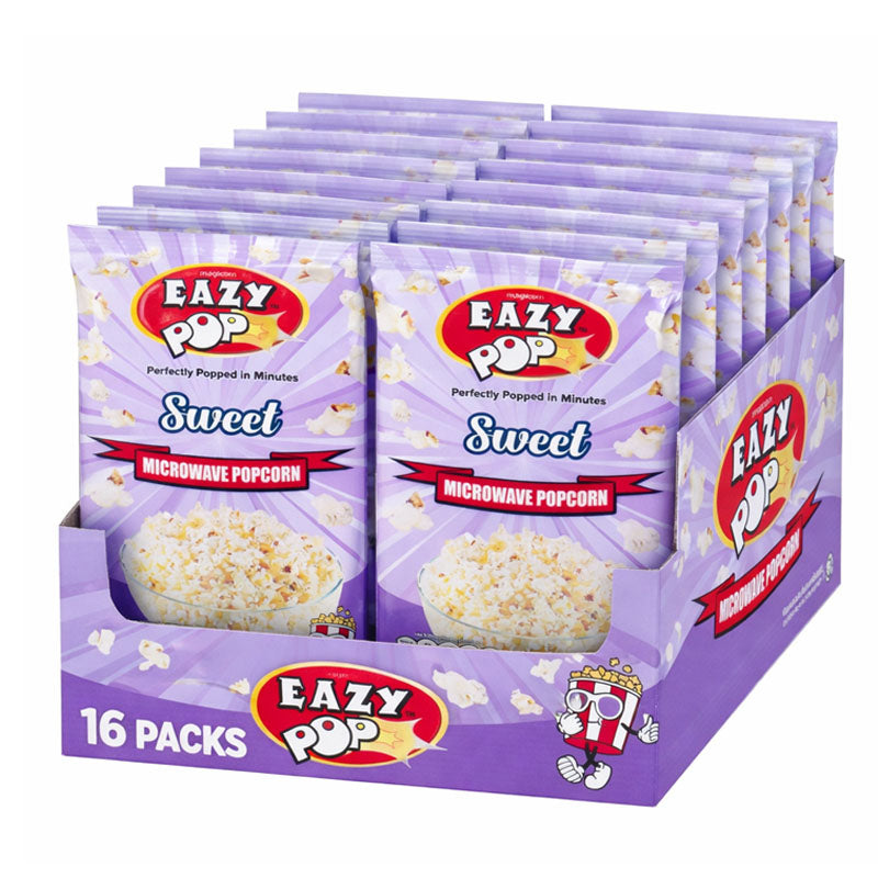 Eazy Pop Magicorn Microwave Popcorn 85g Sweet Salted Butter Flavour (Box of 16 Packs)