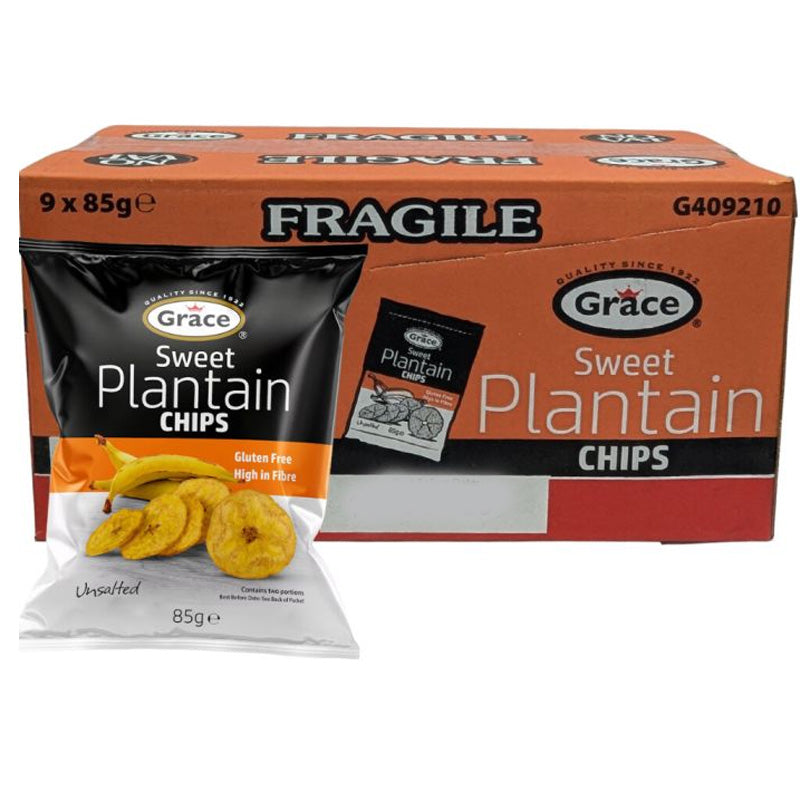 Grace Plantain Chips 85g x 9 Packs – Mixed Flavours