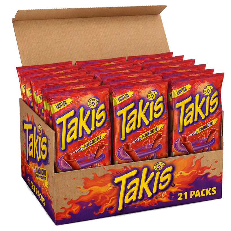 Takis Kaboom Spicy Tortilla Chips 21 x 55g Multipack