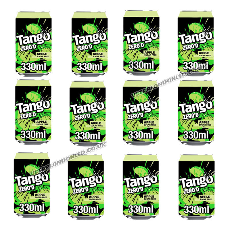 Tango Zero'd Apple Sugar Free Drink (12 & 24 Cans)