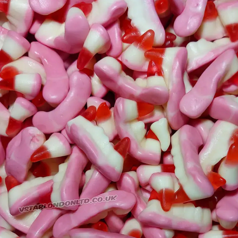 Kingsway Mini Teeth Fangs Jelly Sweets 1kg – 3kg Halloween Candy