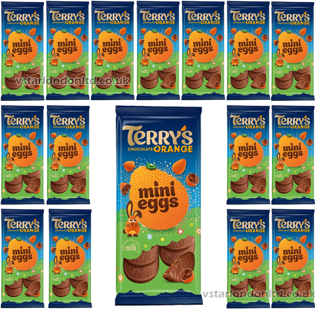 Terry’s Chocolate Orange Milk Chocolate Mini Egg Bar 90g (Box of 20)