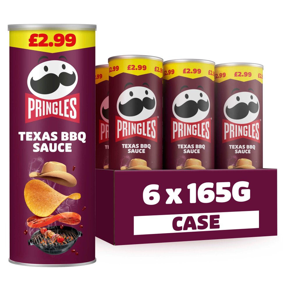 Pringles Texas BBQ Sharing Crisps 165g PMP