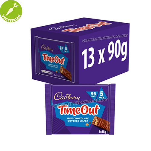 Cadbury Timeout 5 Pack Multipack 90g (pack of 13)