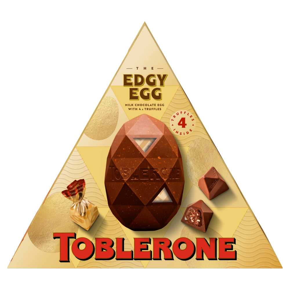 Toblerone The Edgy Egg Milk Chocolate Egg with Truffles 286g