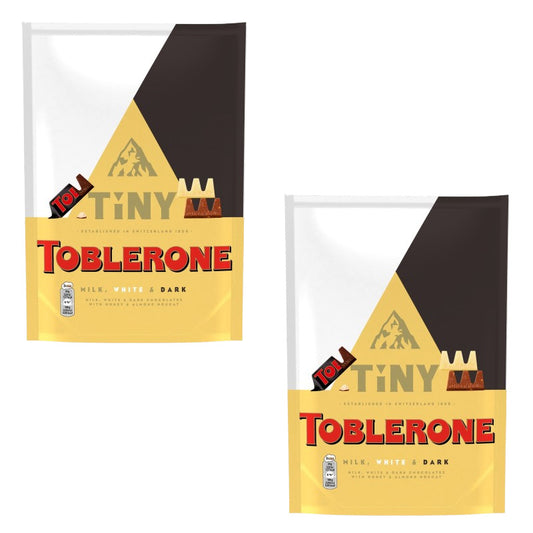 Toblerone Tinies Honey Almond Nougat Milk Chocolate Pouch 250g x 2 Pouches