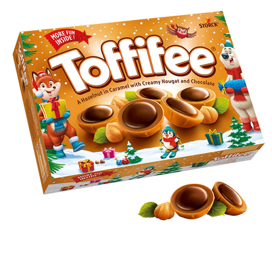 Toffifee Christmas Box 400g – 48 Pieces | Caramel Cups with Hazelnut Nougat & Chocolate