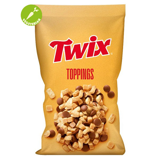 Twix Toppings 500g Biscuit Pieces Caramel Cubes Milk Chocolate Vegetarian Drops