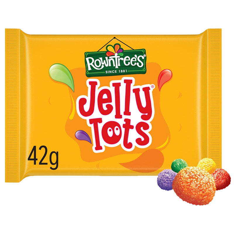 Rowntree's Jelly Tots Sweets Bag 42g (Box of 36)