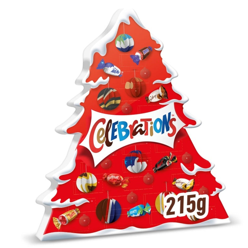 Celebrations Chocolate Christmas Tree Advent Calendar 215g