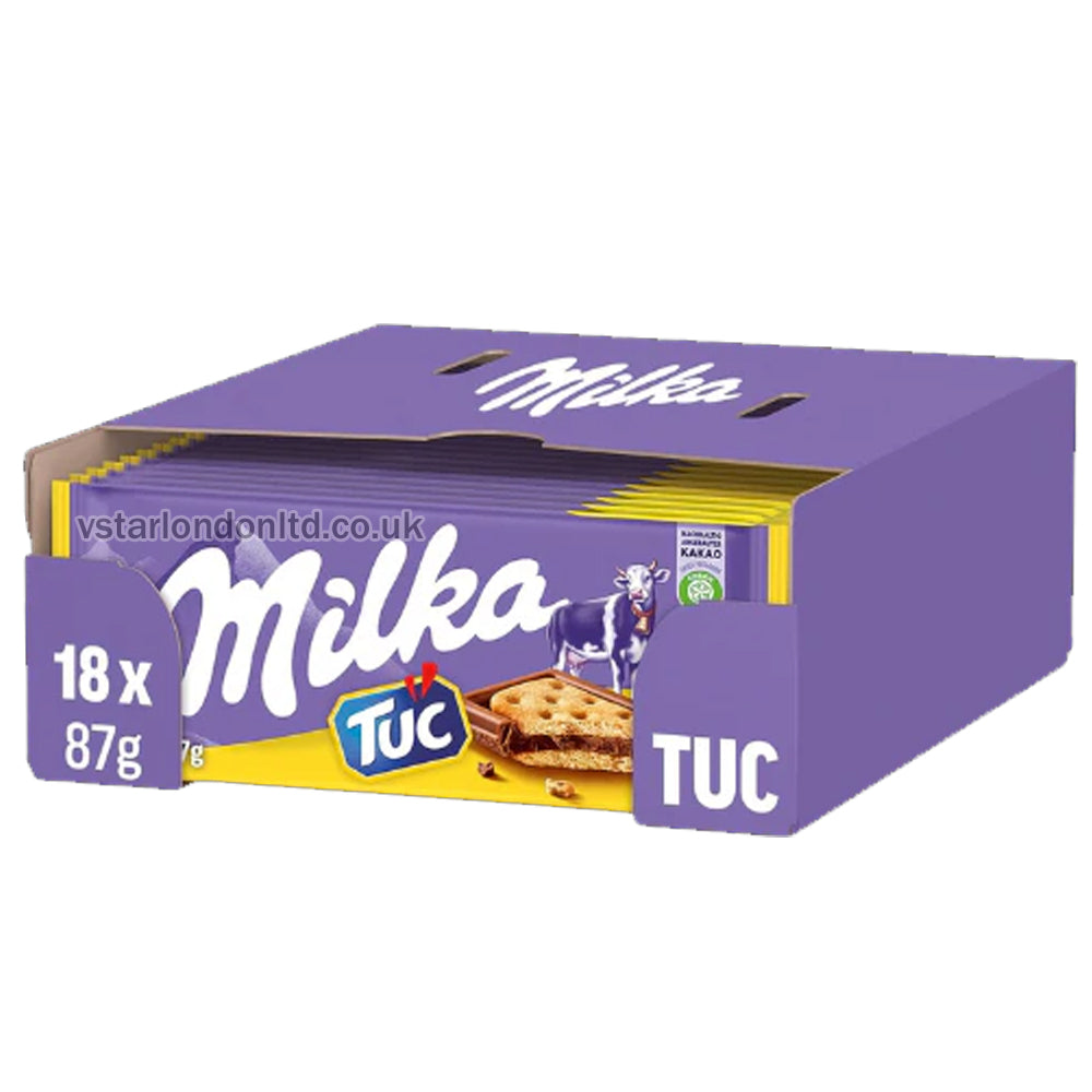 Milka Tuc Chocolate 87g (Box of 18) - Sweet & Savory Treats – UK Cash ...