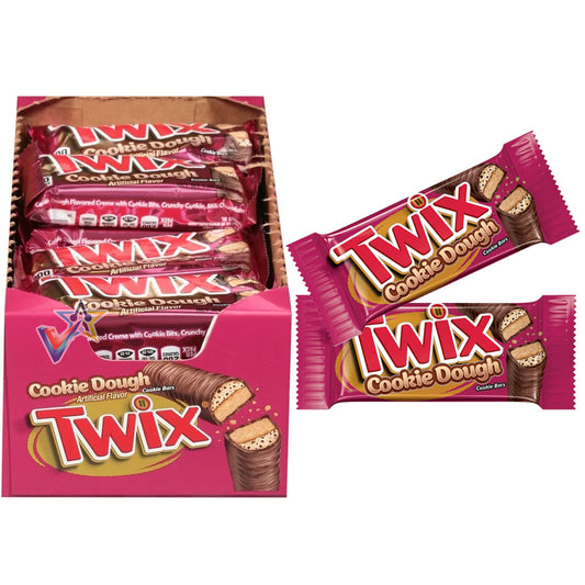 Twix Cookie Dough Cookie Bars 20 x 38.6g Full Box