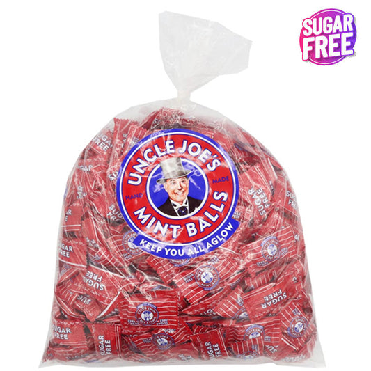 Uncle Joe's Sugar Free Mint Balls 2kg Traditional Mint Sweets Bulk Bag