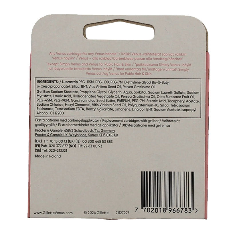 Gillette Venus Spa Breeze Blades 4 Pack | Women's Razor Blade Refills (Box of 2)