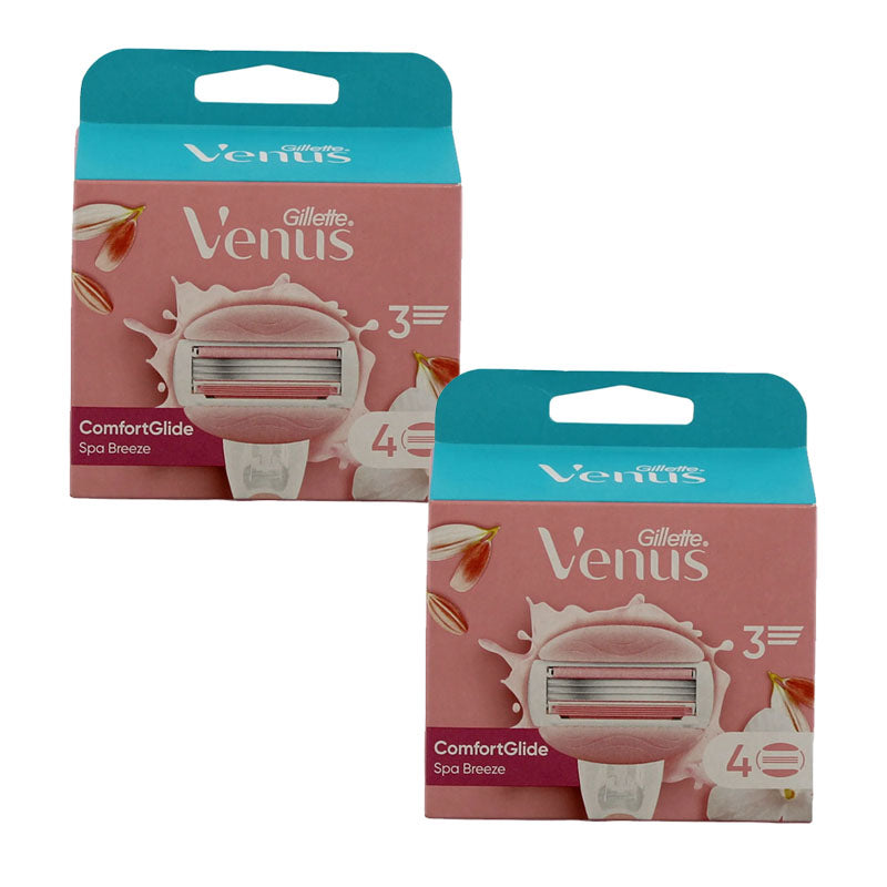 Gillette Venus Spa Breeze Blades 4 Pack | Women's Razor Blade Refills (Box of 2)