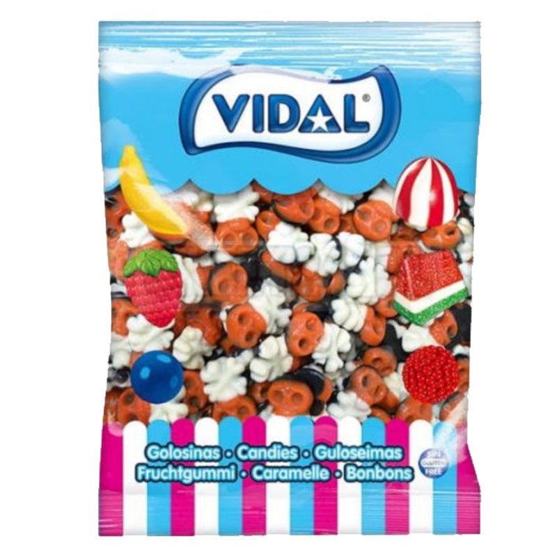 Vidal Pirate Skulls Gummy  Fruit Flavour Sweets 1kg - 3kg | Gluten free