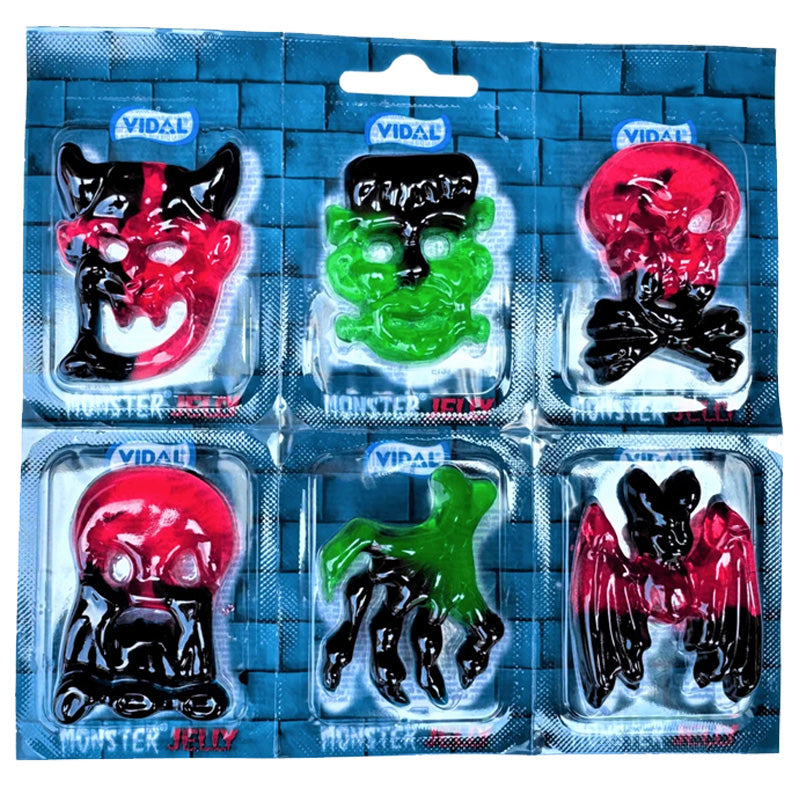Vidal Monster Halloween Jelly Sweets 66 x 11g – Strawberry Flavour Monster Gummies