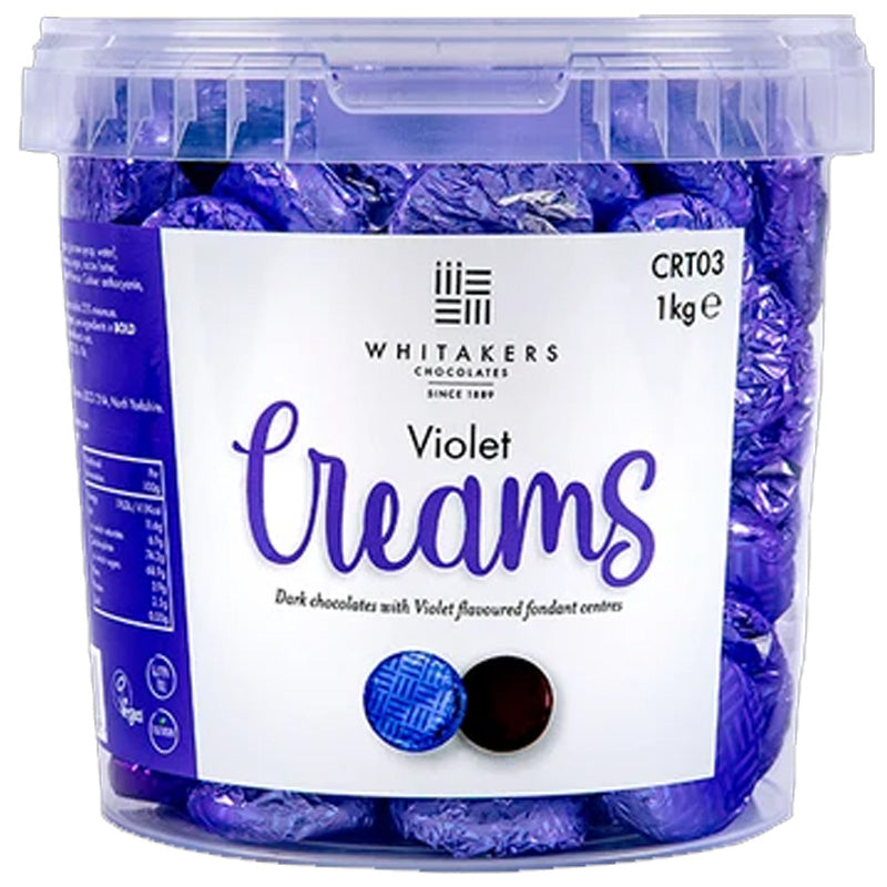 Whitakers Chocolate Creams  Bulk Range Mint Coffee Strawberry Orange Rose Violet Ginger Flavours (800g-1kg)