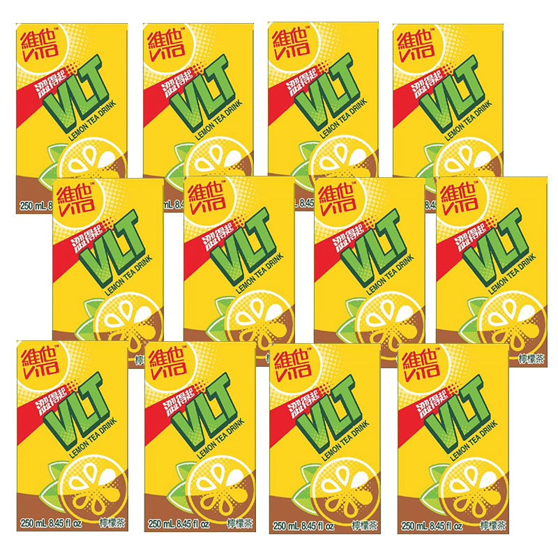 Vita Lemon Tea 250ml Cartons Brewed Tea with Lemon Taste (12 & 24 Packs)